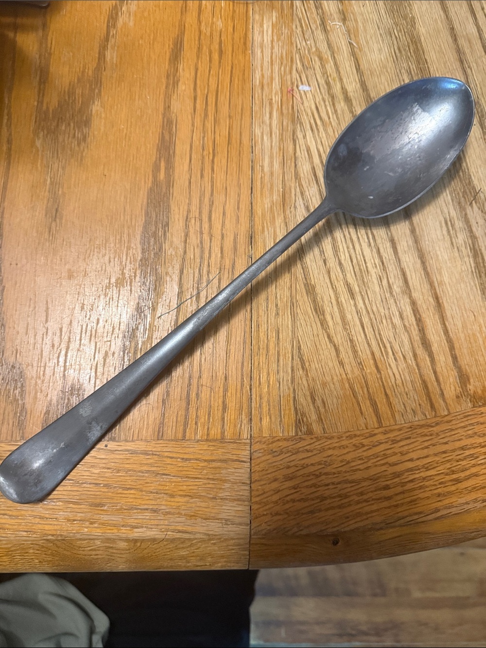 Classic Metal Serving Spoon - Gray